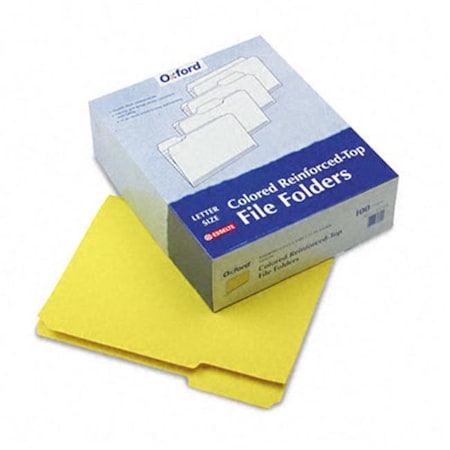 Pendaflex Pendaflex R15213YEL Two-ply- Reinforced File Folders- 1/3 Cut- Top Tab- Letter- Yellow- 100/Box R15213YEL